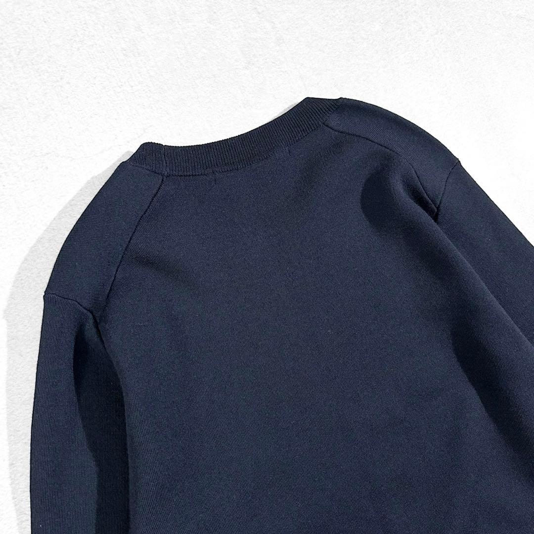 極美品 AP STUDIO ウール100% クルーネックニット ネイビー 上質