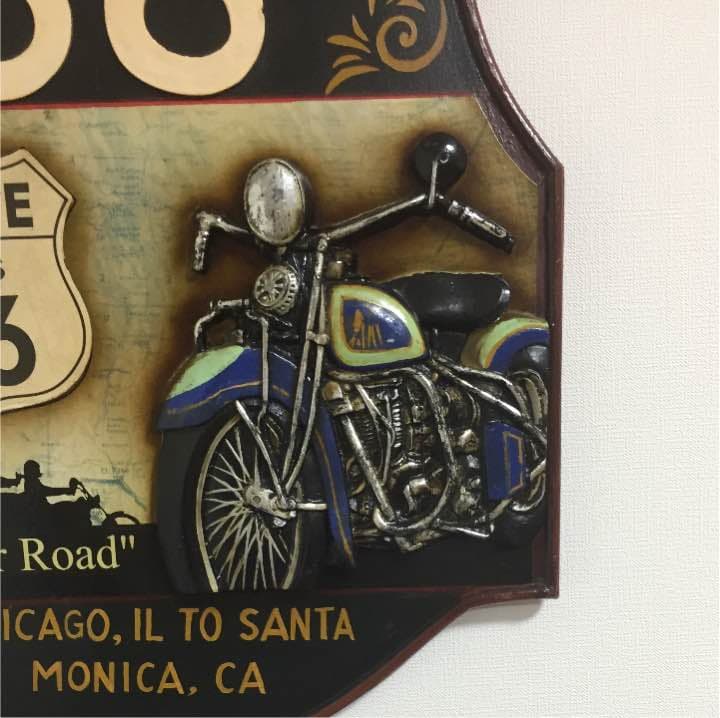 ルート66  ウッド 壁掛け