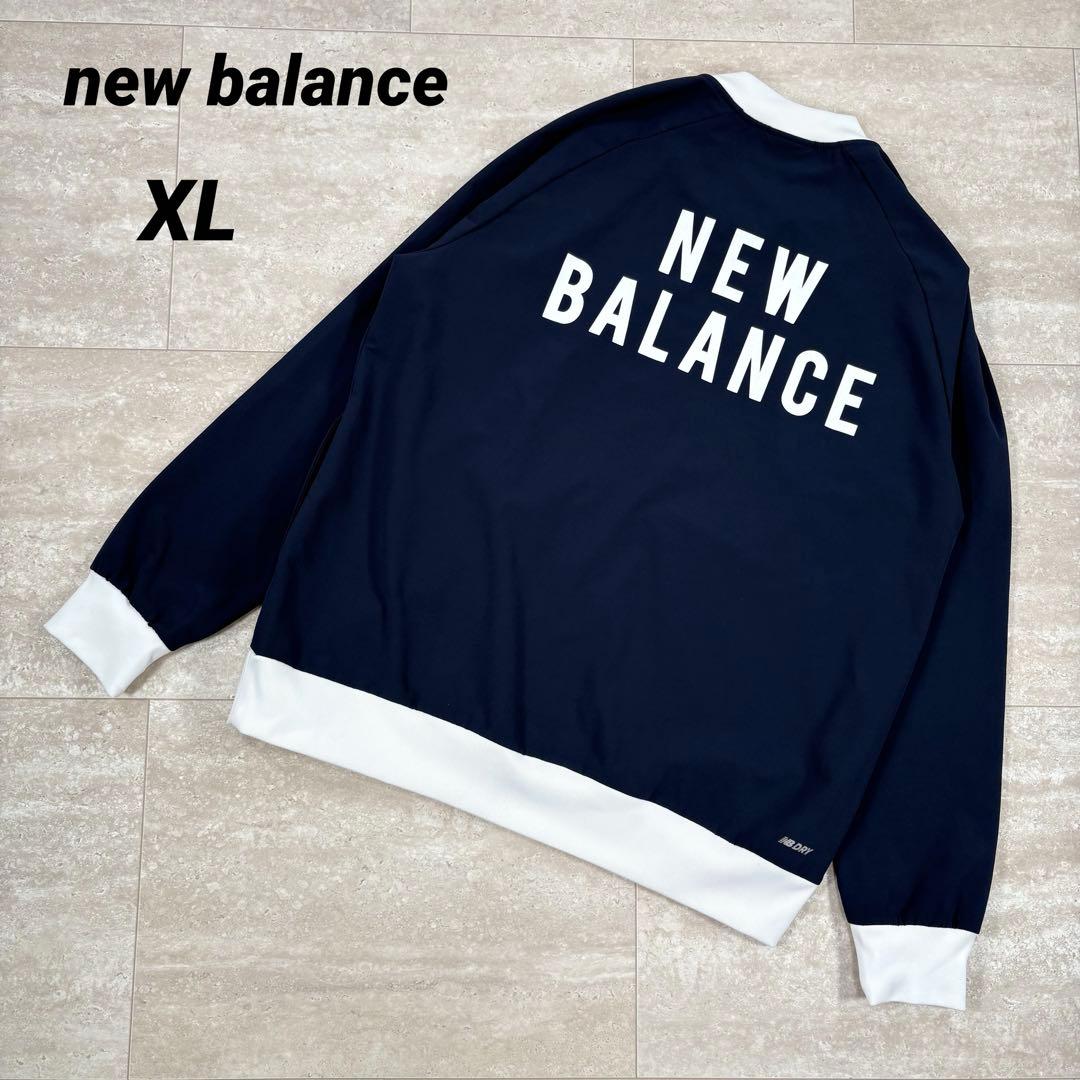 ニューバランス ジャケット　ブルゾン　ネイビー XLサイズ　フルジップ