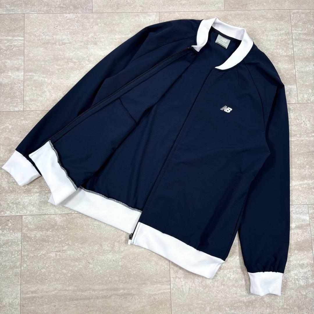 ニューバランス ジャケット　ブルゾン　ネイビー XLサイズ　フルジップ