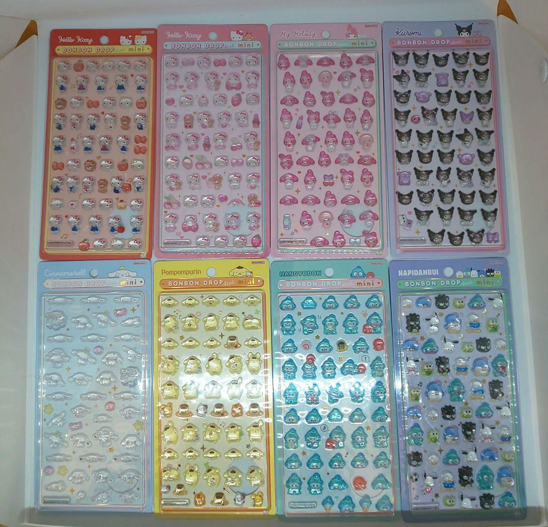 ボンボンドロップシールミニ　サンリオ 8種