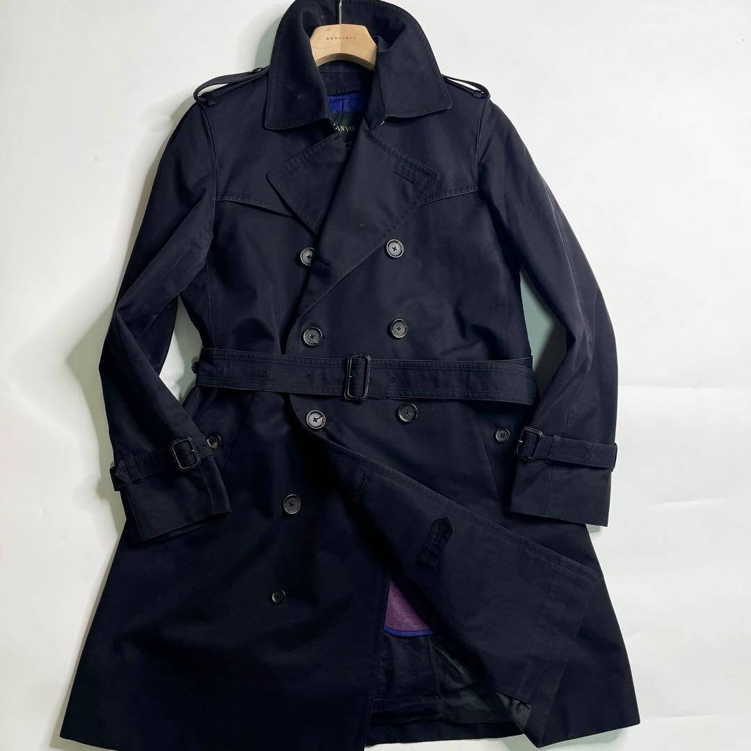 SANYO 100年コート ダブルトレンチコート ライナー付き L 三陽商会