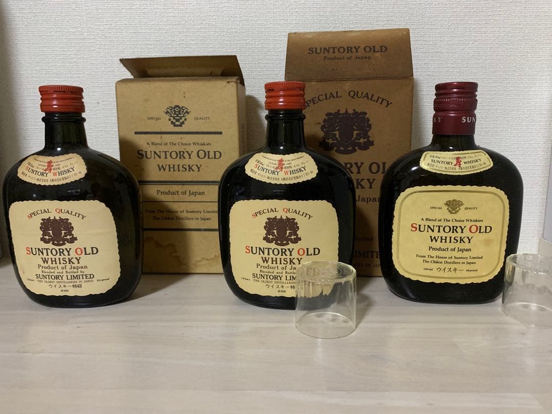 SUNTORY OLD WHISKY 寿　年代物　箱付き