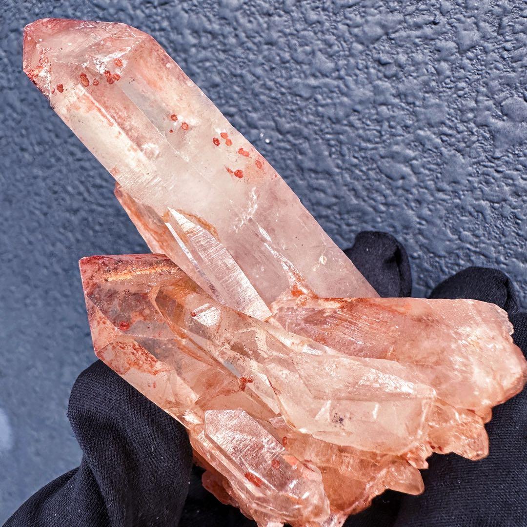 希少❗️高品質❗️ピンク♡ヒマラヤ水晶クラスター☆キラキラ超強いパワー水晶A1360