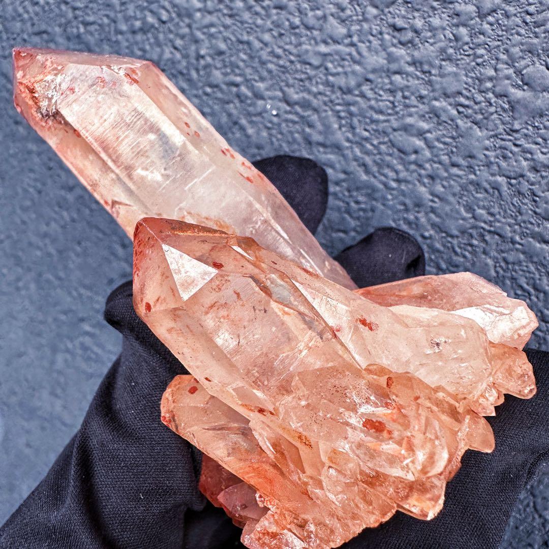 希少❗️高品質❗️ピンク♡ヒマラヤ水晶クラスター☆キラキラ超強いパワー水晶A1360