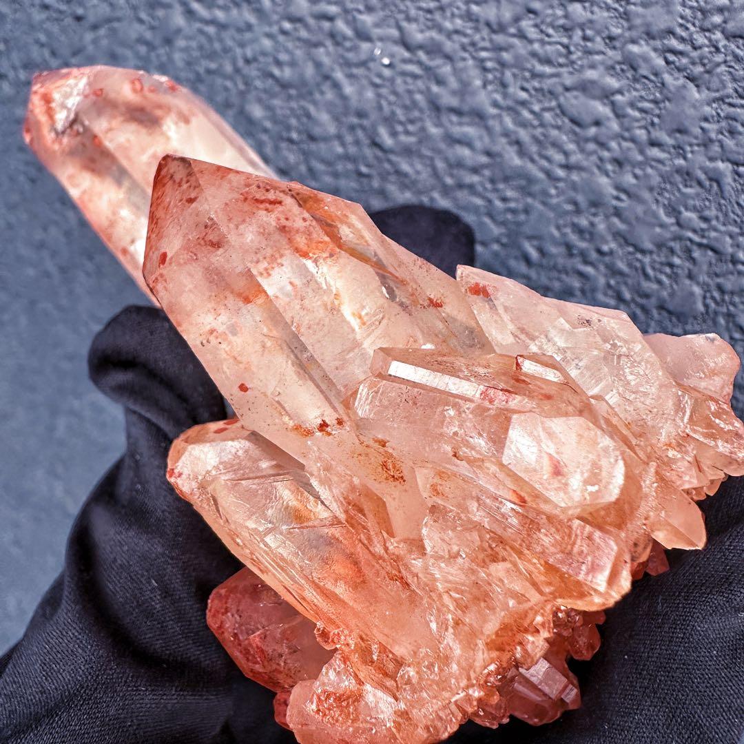 希少❗️高品質❗️ピンク♡ヒマラヤ水晶クラスター☆キラキラ超強いパワー水晶A1360