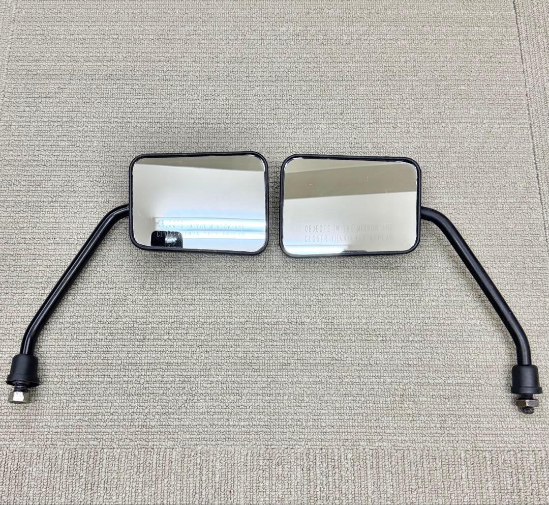 純正 LML スターデラックス ミラー 2個セット 黒 ベスパ Vespa PX