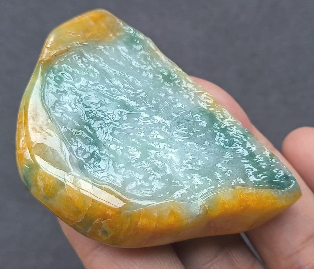 【貴重】ミャンマー産黄本翡翠（ジェダイト）の原石（71ｇ）