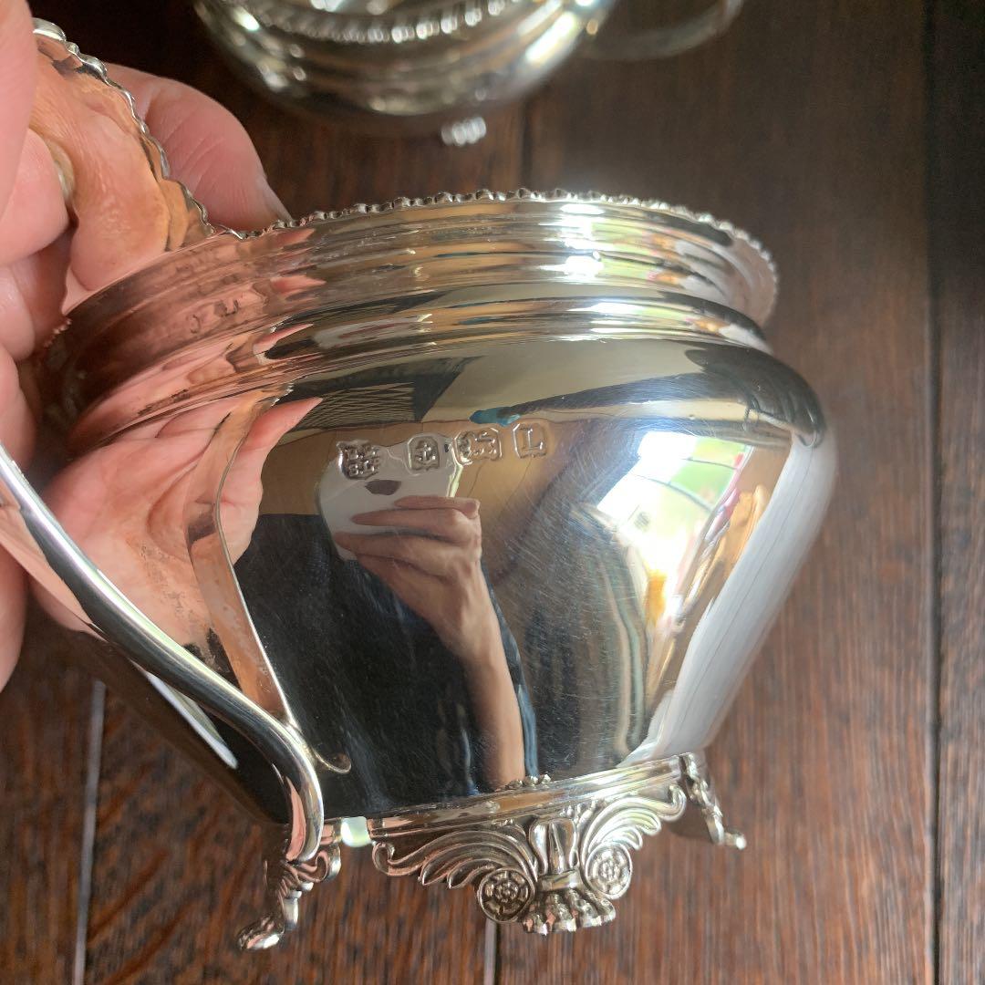 純銀　ティーセット　ティーポット　シルバー　イギリス　英国　1935年