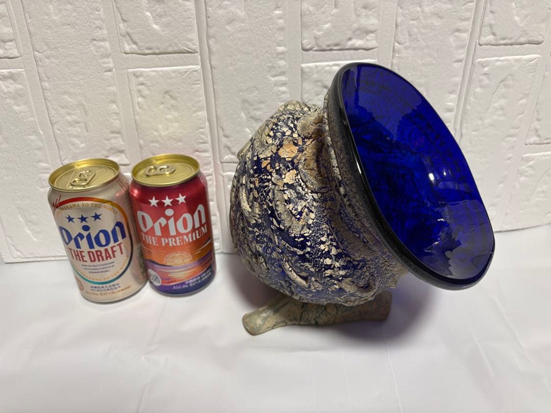 【稲嶺盛吉】琉球ガラス　壺