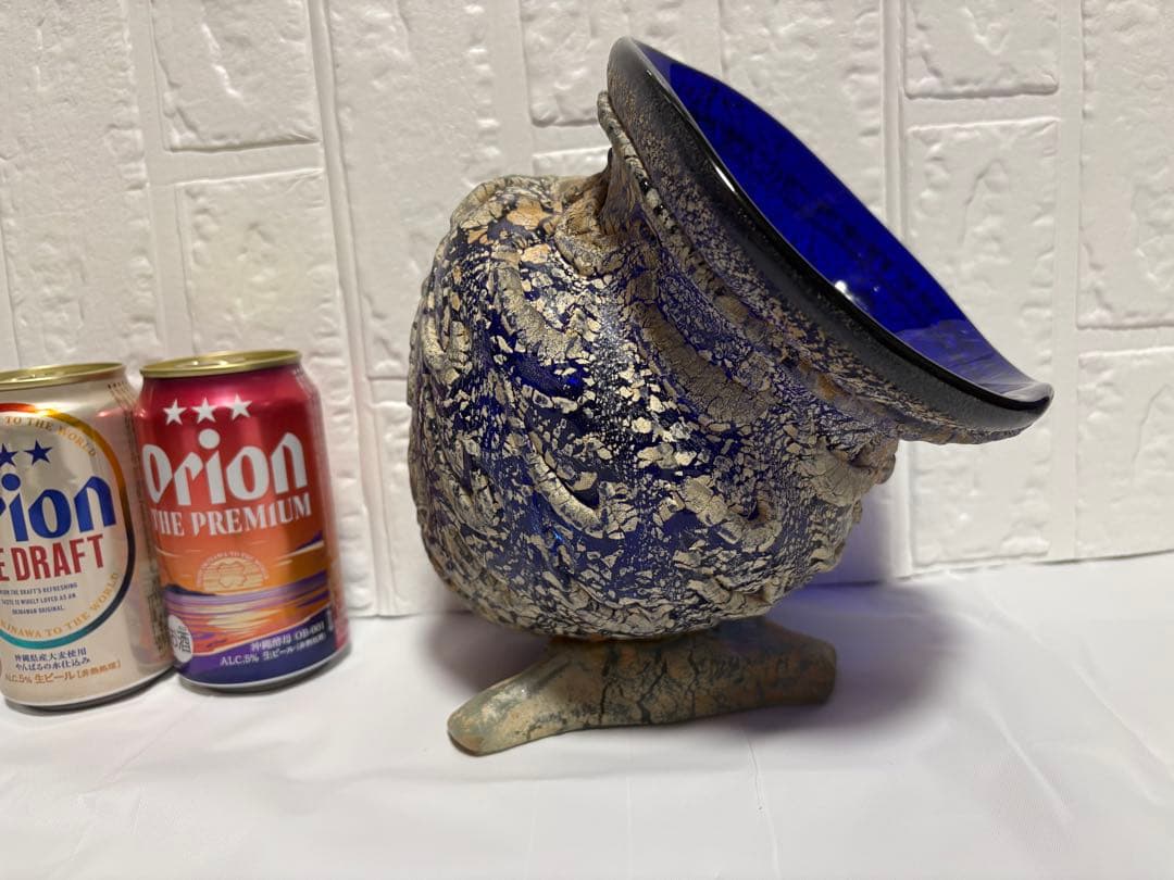 【稲嶺盛吉】琉球ガラス　壺