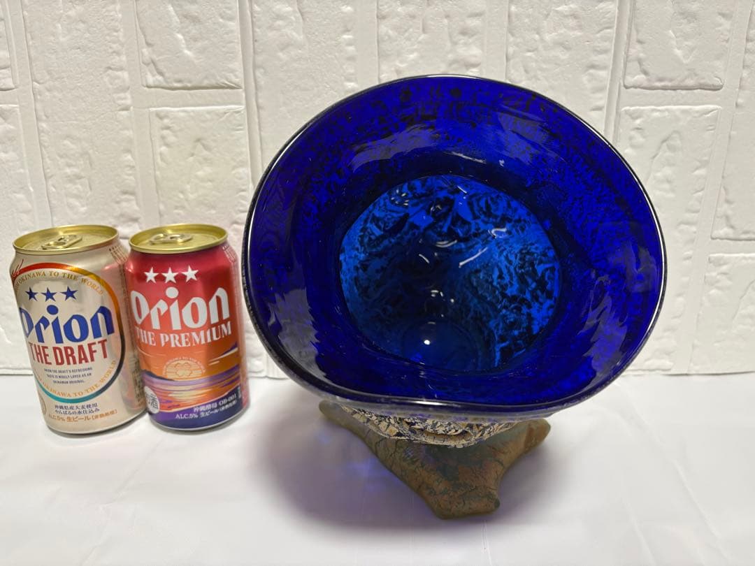 【稲嶺盛吉】琉球ガラス　壺