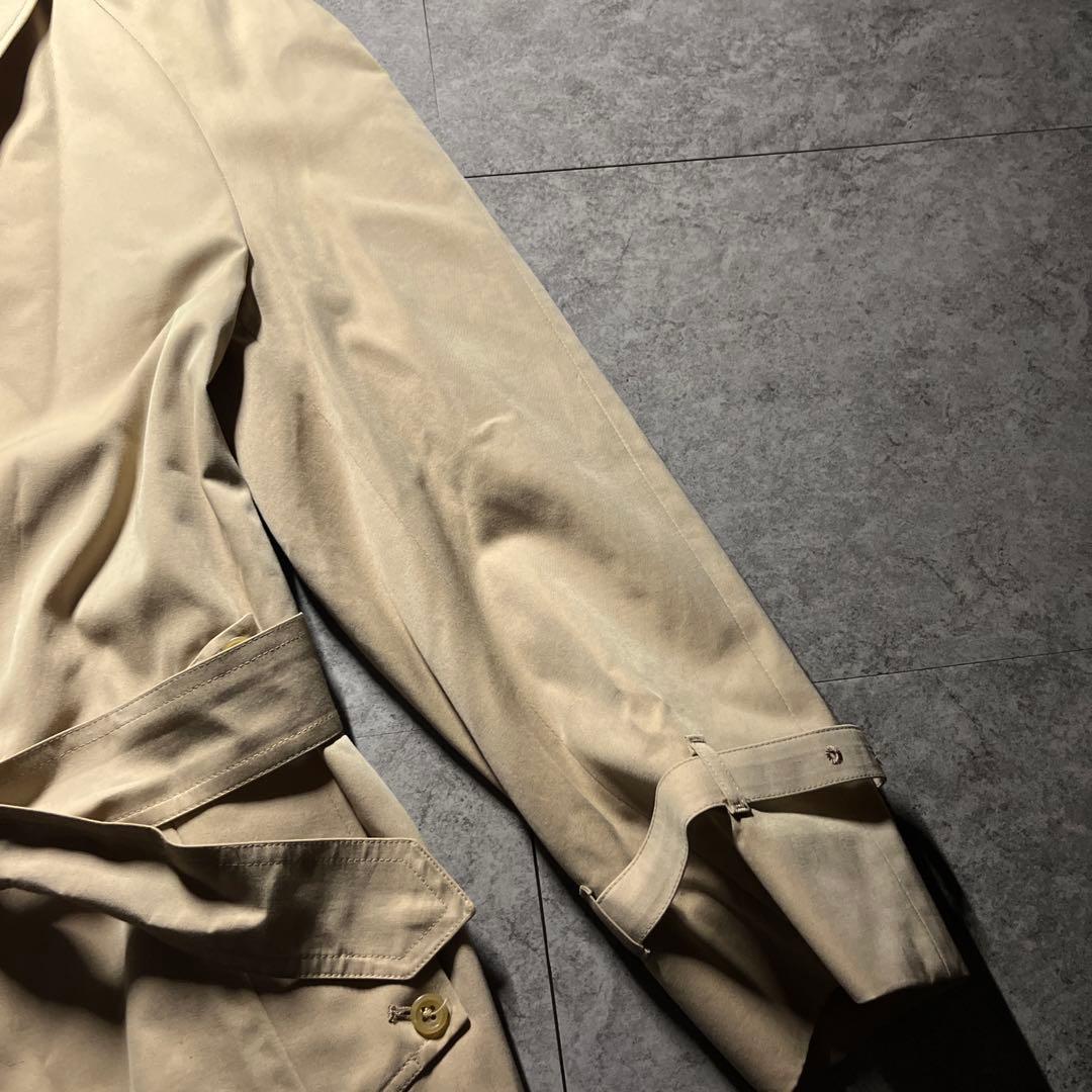 希少 イギリス製 70s Aquascutum トレンチコート XL