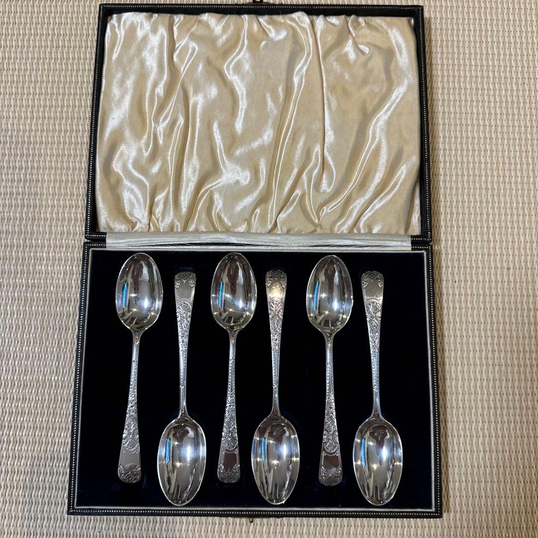 スターリングシルバー英国製　925/1000 純銀スプーン