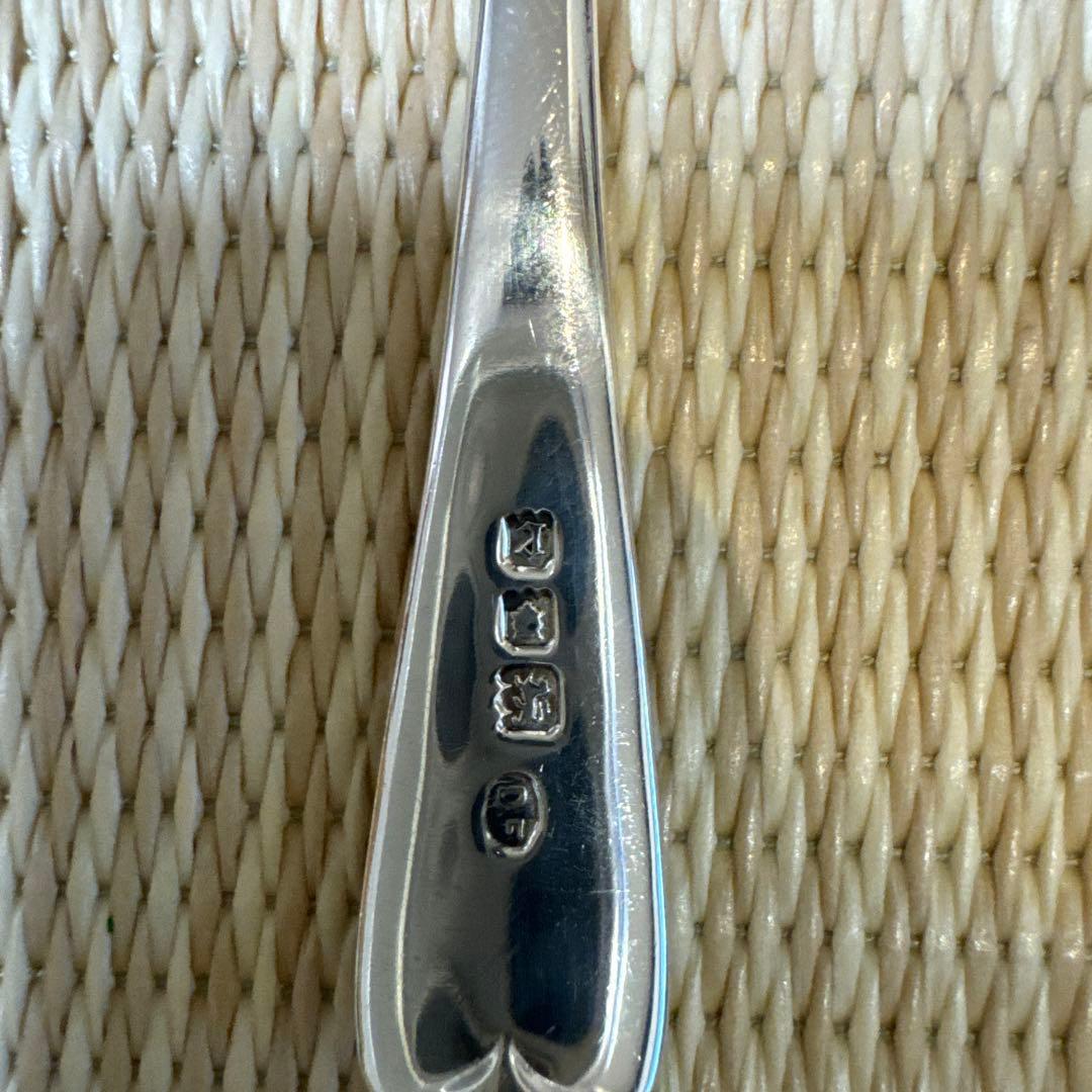 スターリングシルバー英国製　925/1000 純銀スプーン