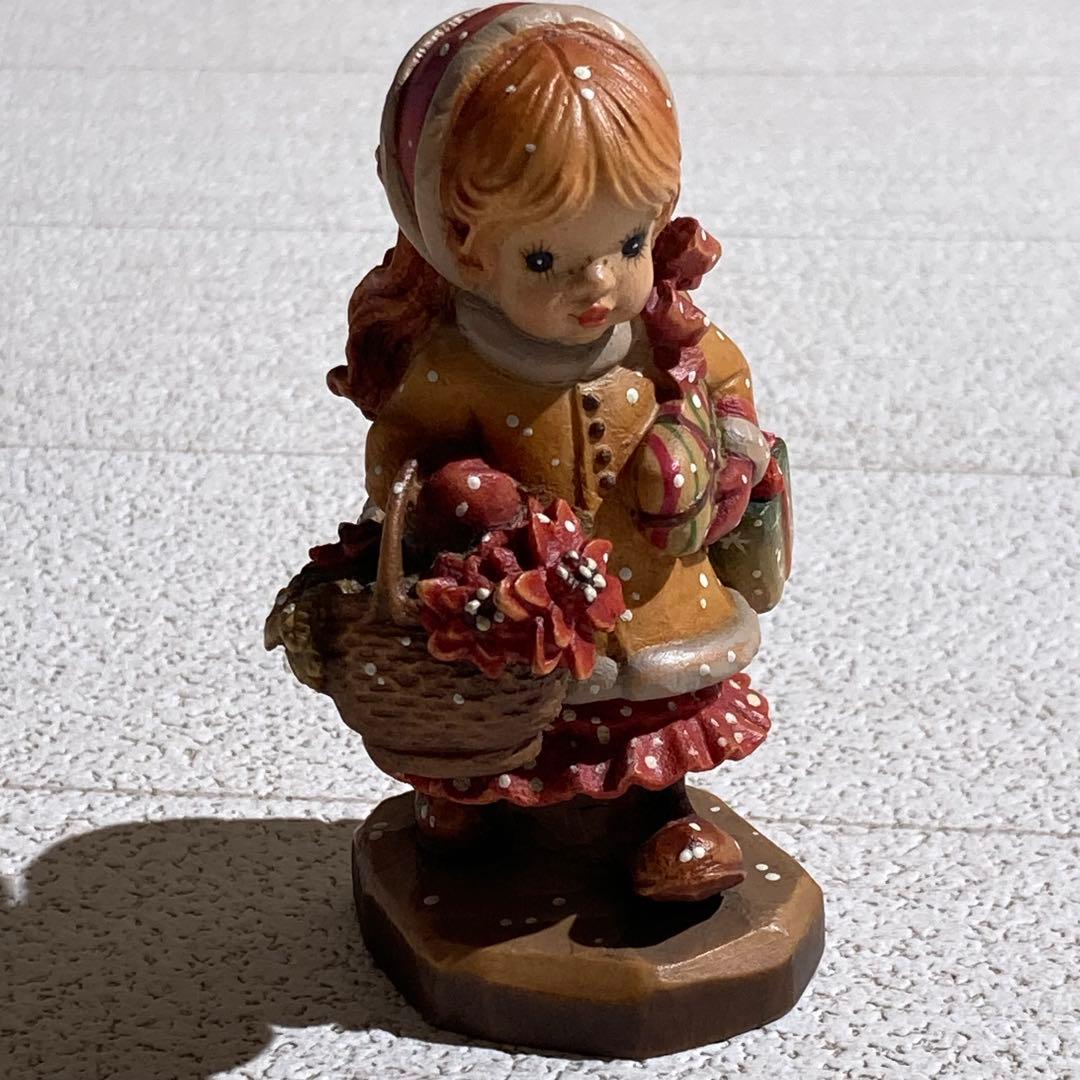 アンリ社　木彫り人形　クリスマスの喜び　サラ・ケイ　2884/4000体限定