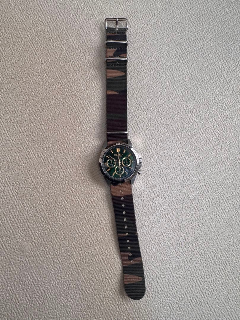 SEIKO クロノグラフ グリーンダイヤル