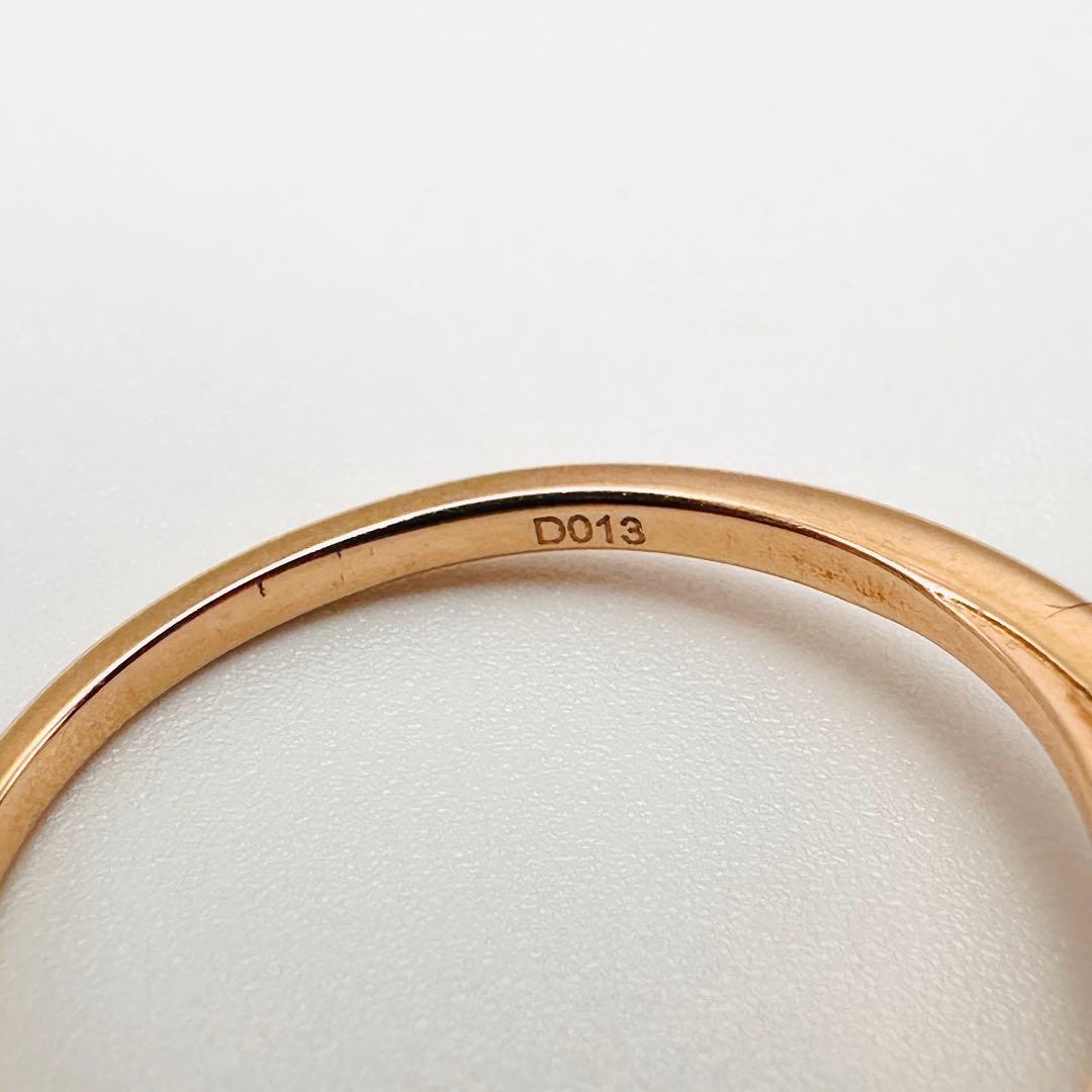 VENDOME AOYAMA K18 PG ダイヤモンドリング　13号　0.13