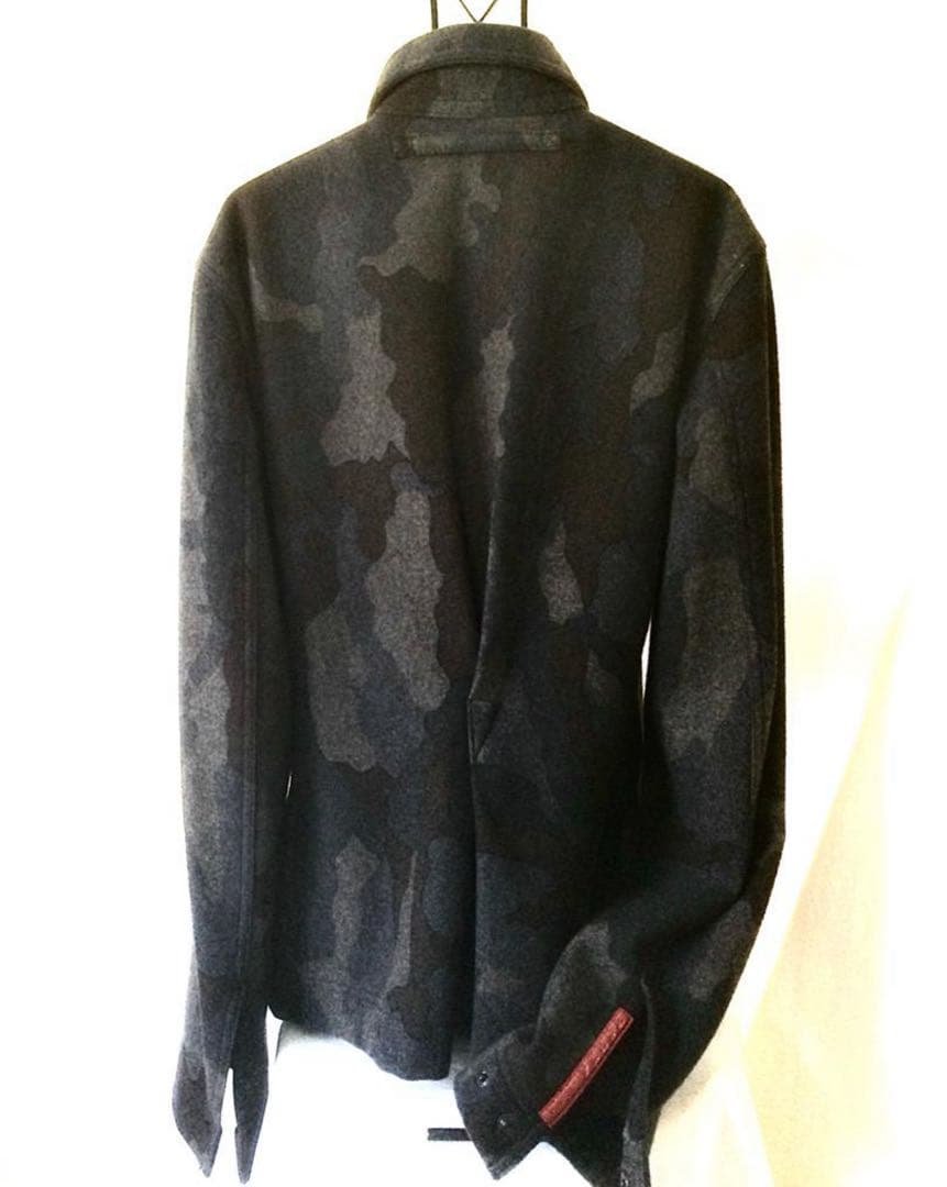 PRADA　ウールカモフラージュ迷彩　ジャケットs