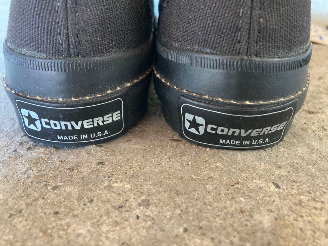 スキッドグリップ　コンバース　USA製　ビンテージ　オールスター　銀箱 80s