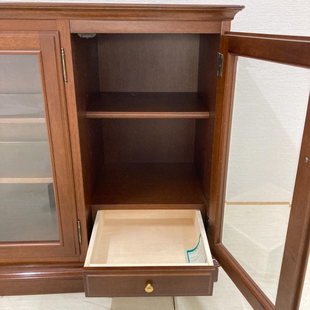 【マルニ】照明付き　サイドボード リビングボード 　キャビネット　収納家具