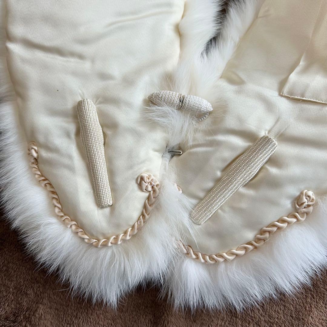 【最終価格】 美品 SAGAFOX 高級 ファーショール 大判 和装 成人式