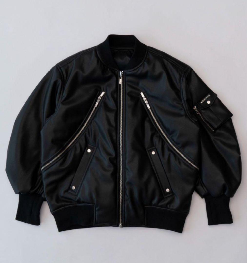 極美品 PRANK PROJECT フェイクレザーMA-1