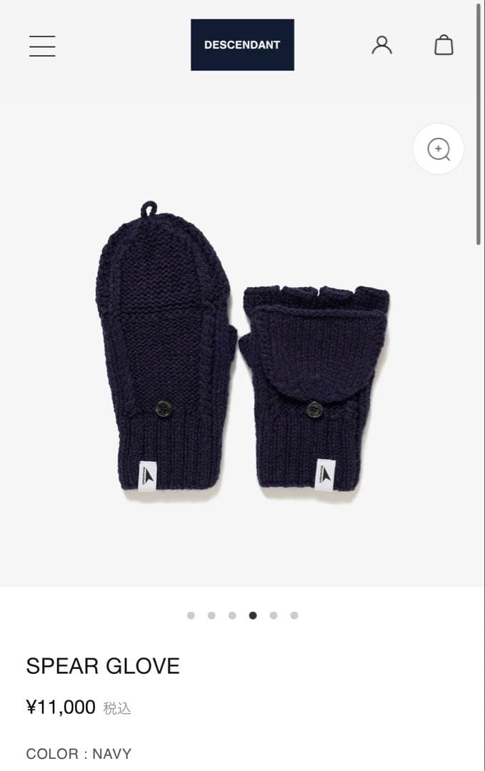 小物 DESCENDANT GLOVE