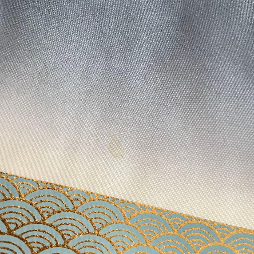 七五三　5歳　羽織　袴セット　ネイビーグレー色コーデ