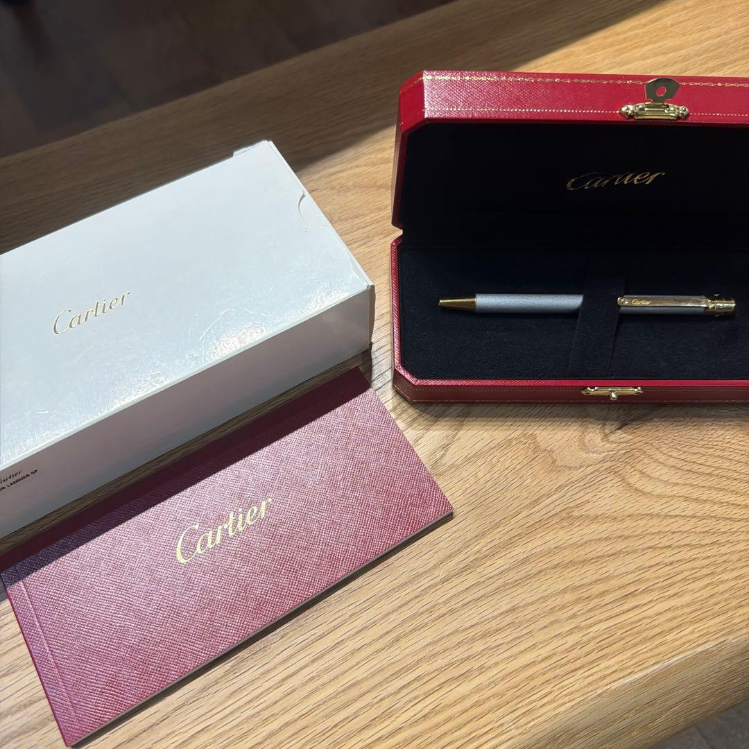【新品未使用】 Cartier ボールペン サントス 本体 専用ケース 箱 付属