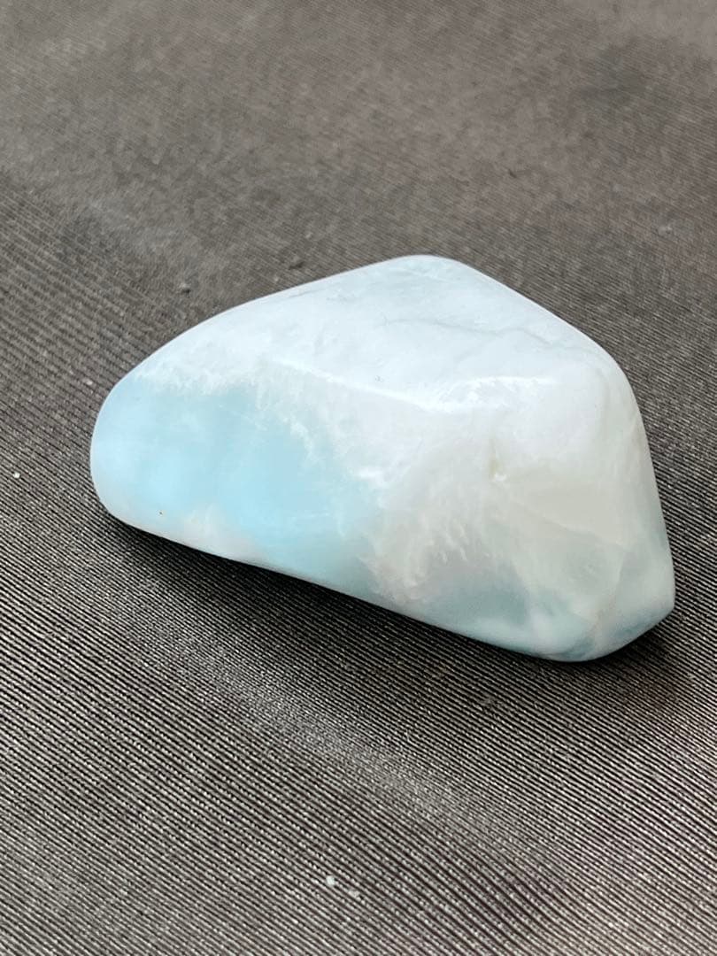 天然石☆ラリマー原石③４２mm×２６ｍｍ☆海のように美しい模様！！