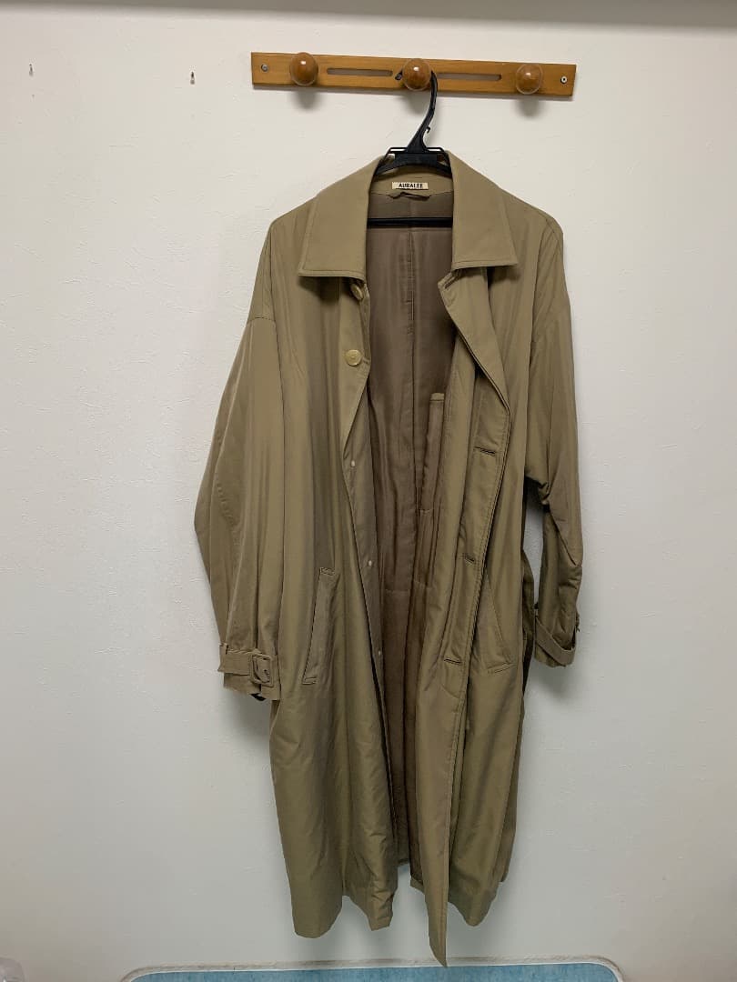 [サンプルジャンク品] AURALEE ベージュ トレンチコート