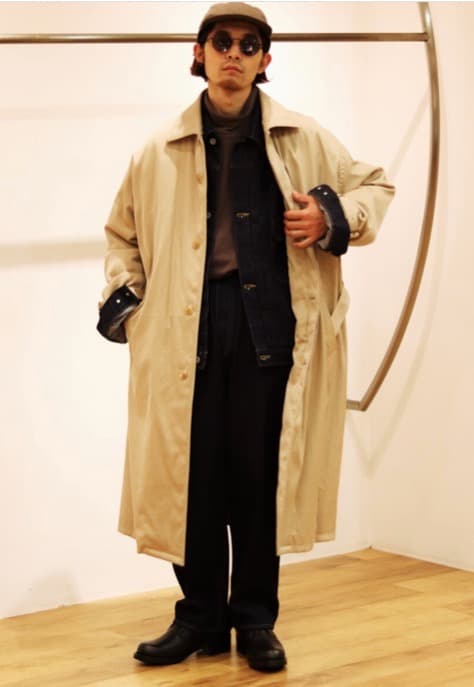 [サンプルジャンク品] AURALEE ベージュ トレンチコート