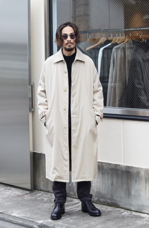 [サンプルジャンク品] AURALEE ベージュ トレンチコート