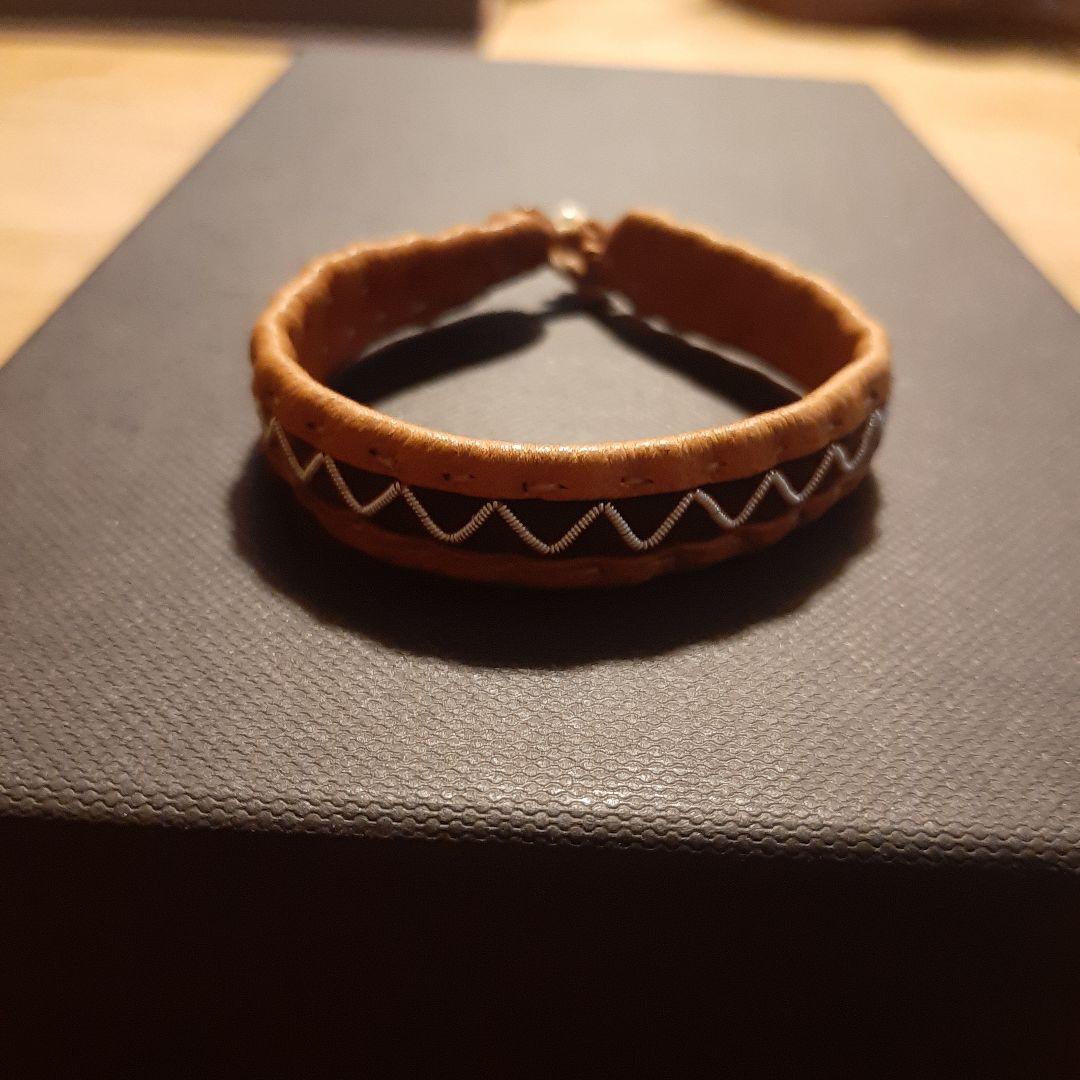 マリアルドマン サーミブレスレット ブラウン×キャメル