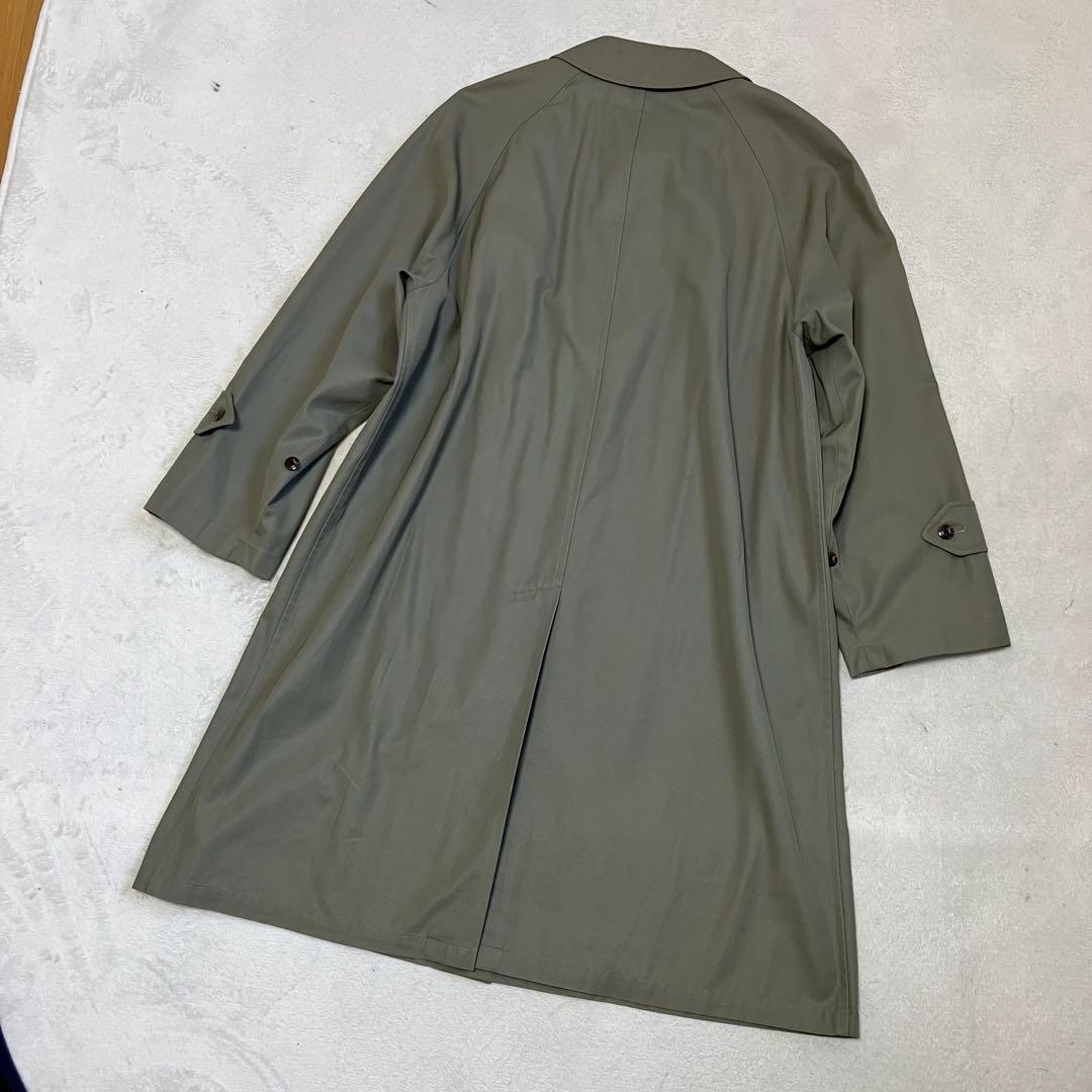 バリーロンドン　ステンカラーコート　ロング　ライナー付　裏ノバチェック　￼L