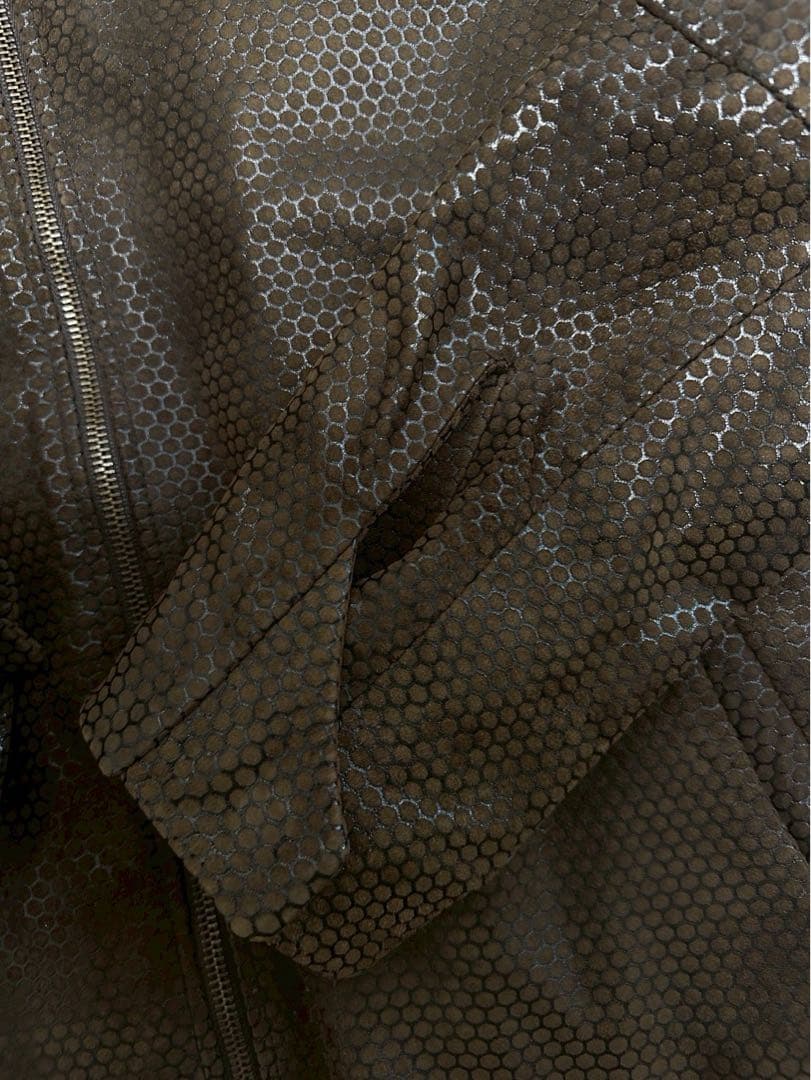 エンポリオアルマーニ シングルライダース レザージャケット 牛革 サイズ50