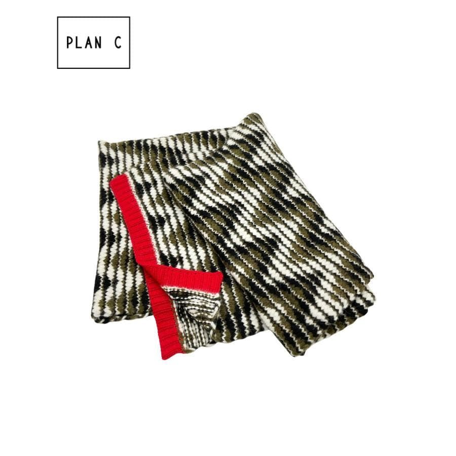 【新品】PLAN C カシミア混アルパカウールマフラー　定価53460円