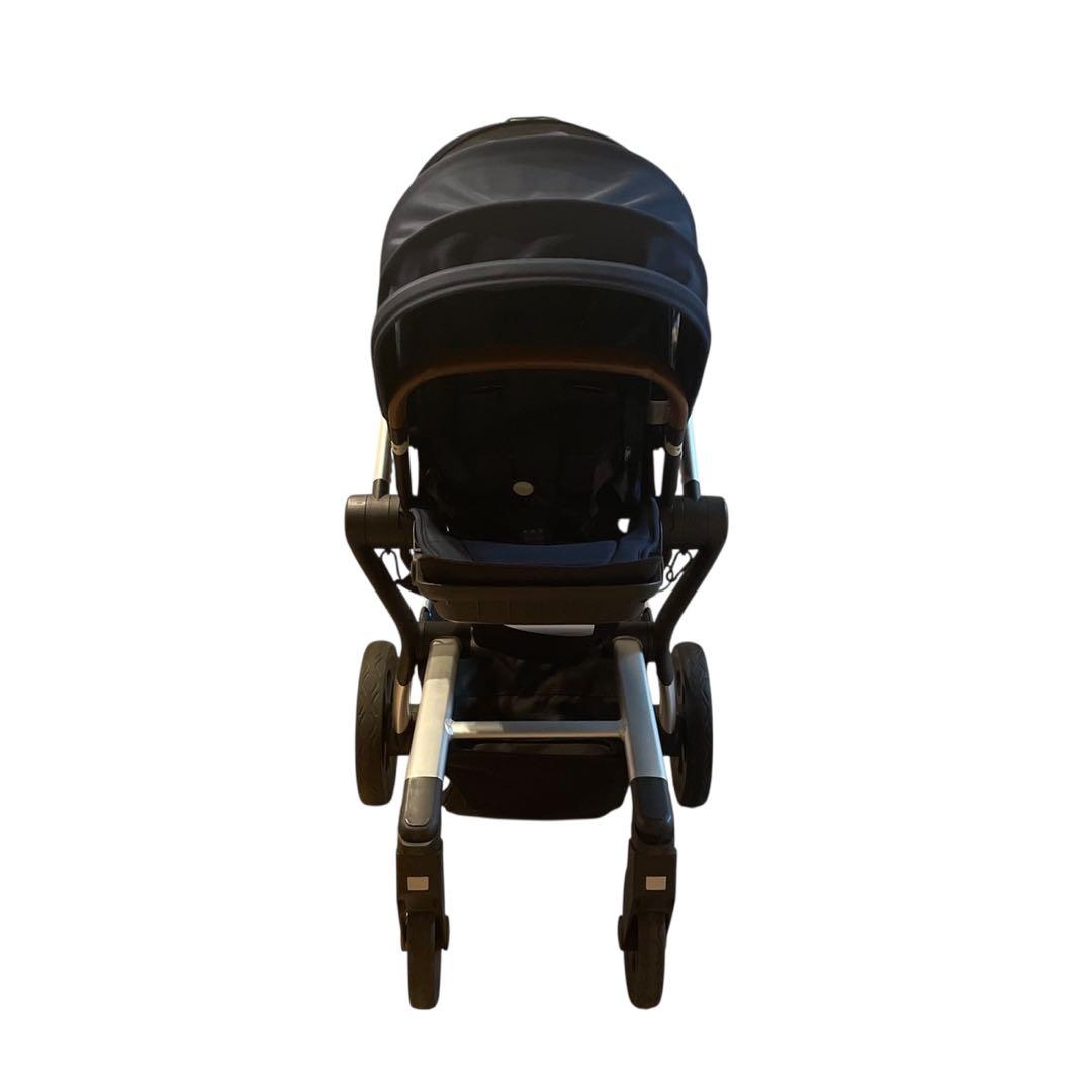 【AB両対面式】美品;JOOLZ HUB ベビーカー　ネイビー×ブラウン