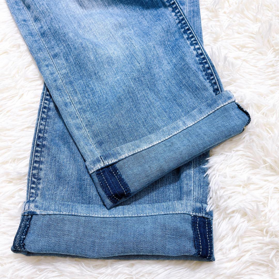 美品✨ ヤヌーク Lea ボーイズストレートデニム 22