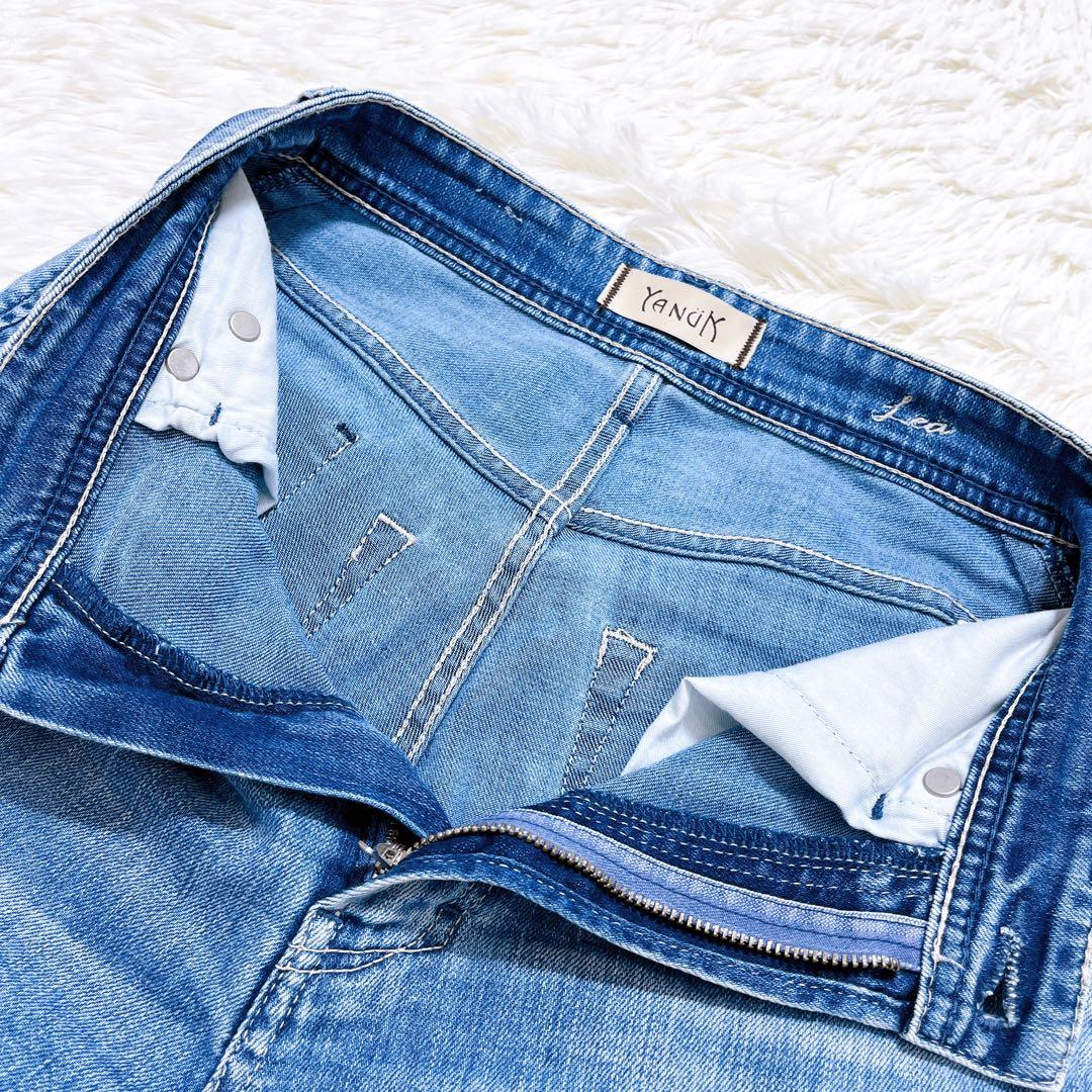 美品✨ ヤヌーク Lea ボーイズストレートデニム 22