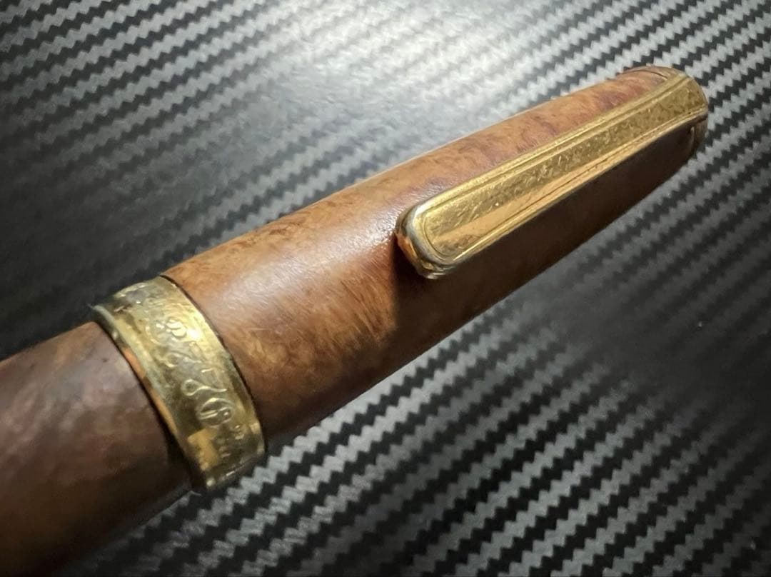 美品 プラチナ 3776 センチュリー ブライヤー 万年筆 M 中字