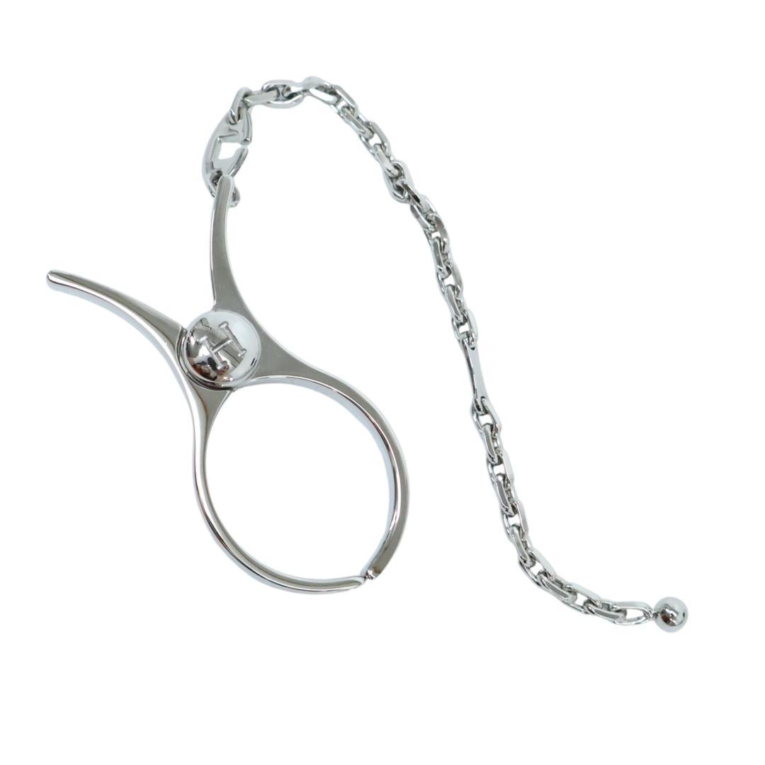 極美品 HERMES エルメス グローブ ホルダー フィルー チャーム シルバー