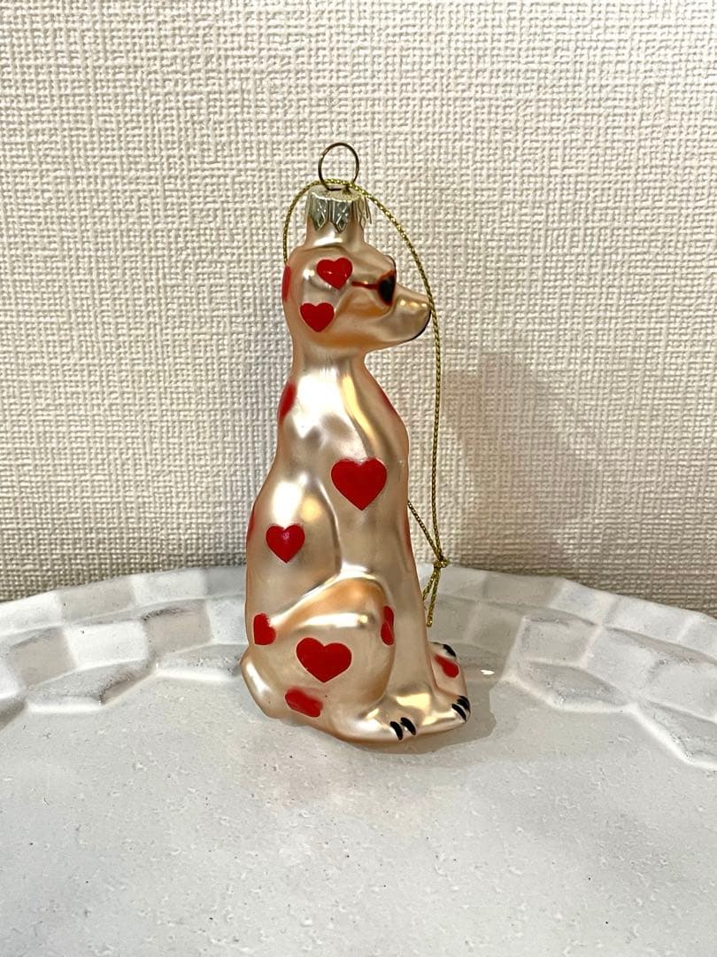 ガラスオーナメント　ダルメシアン　アスティエ・ド・ヴィラット