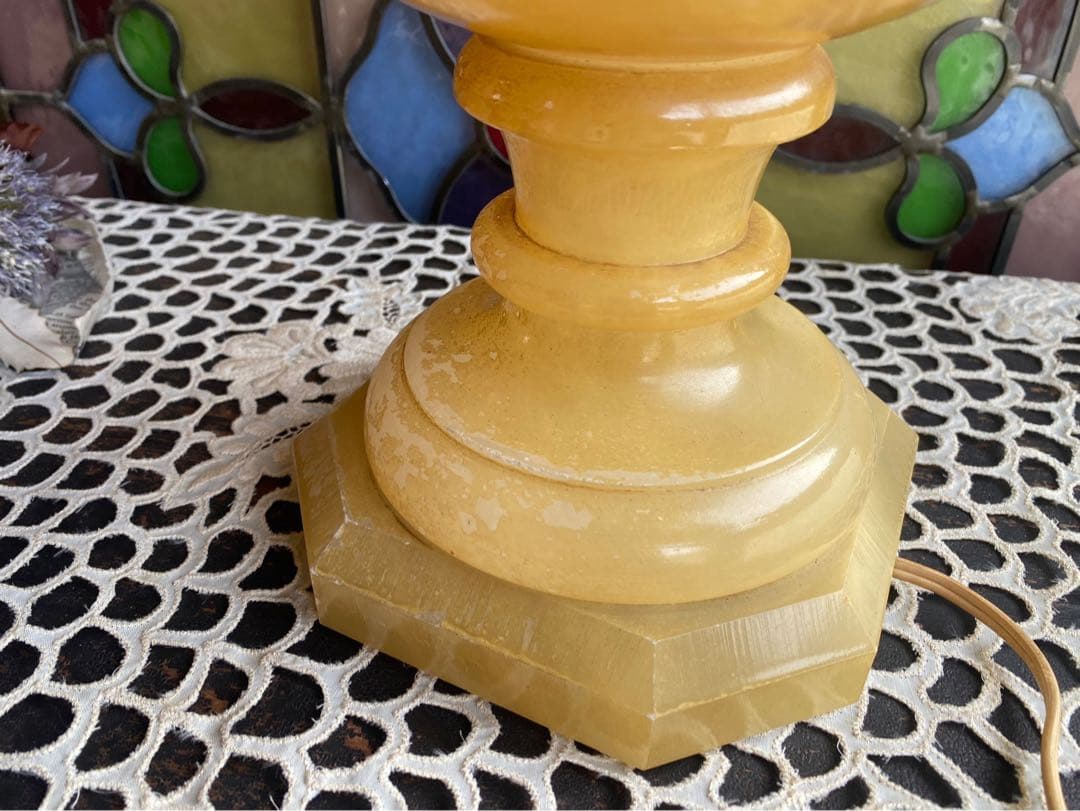 フロアスタンドライト 大理石 ランプ アンティーク インテリア 大理石