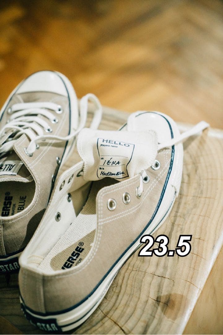 新品CONVERSE MADISON BLUEベージュ スニーカー IENA別注