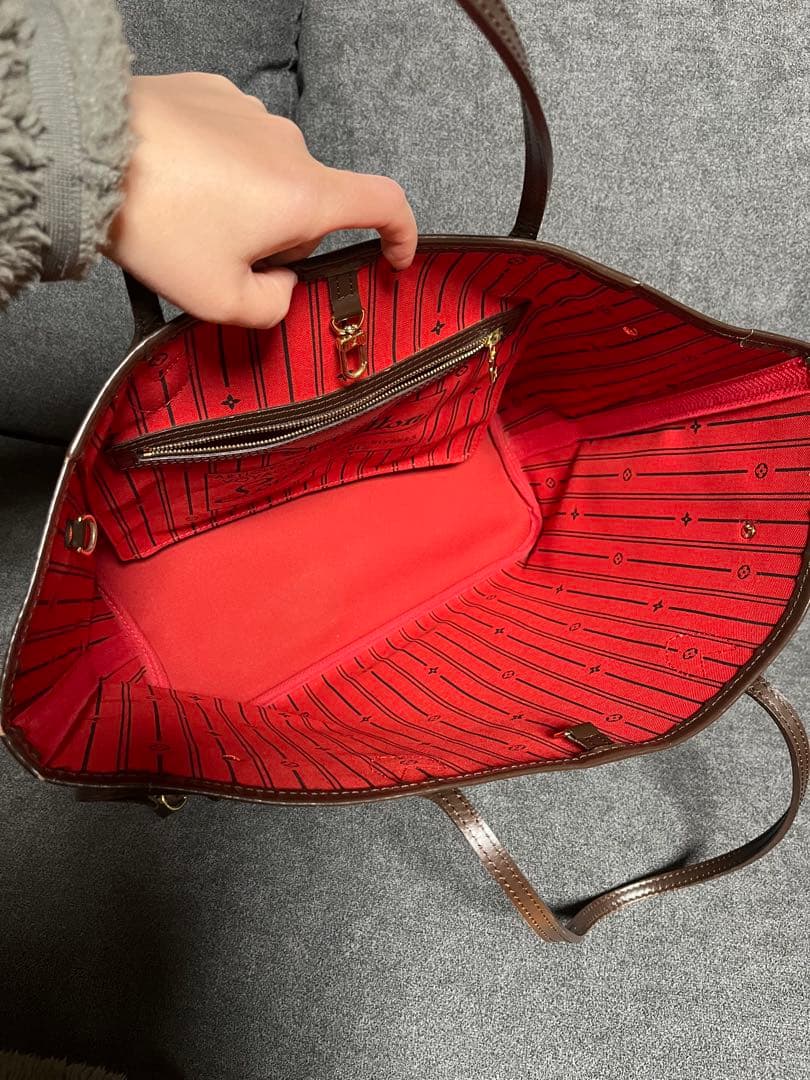 【にゅにゅえこ】ルイヴィトン　ダミエ　ネヴァーフルMM