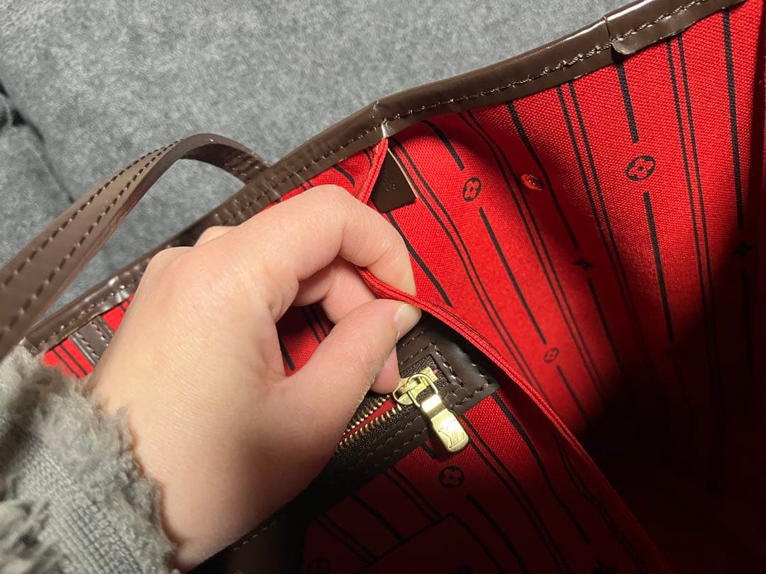 【にゅにゅえこ】ルイヴィトン　ダミエ　ネヴァーフルMM