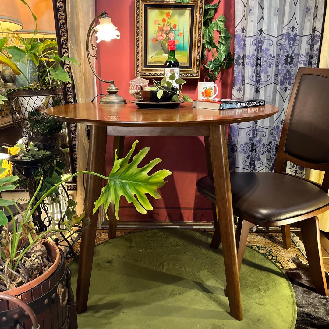 sale 美品　ナチュラルウッド　ラウンドテーブル９０　丸テーブル