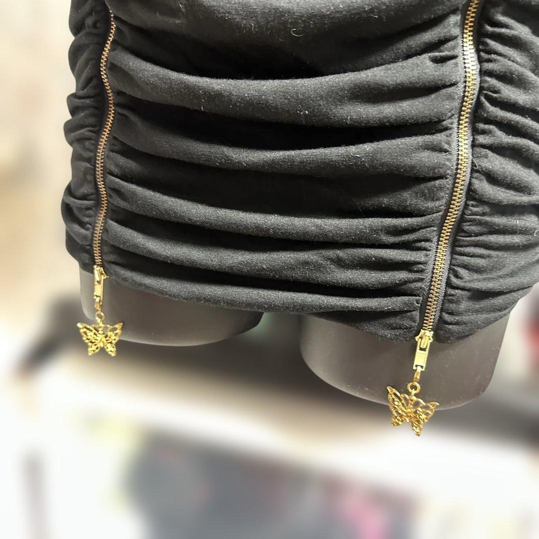 d.i.a ブラックベアトップ・ゴールドボタン